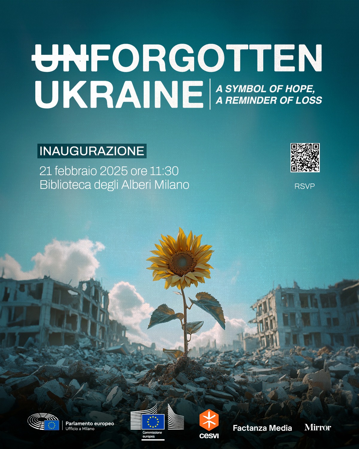 Inaugurazione dell’installazione artistica – (UN)FORGOTTEN UKRAINE